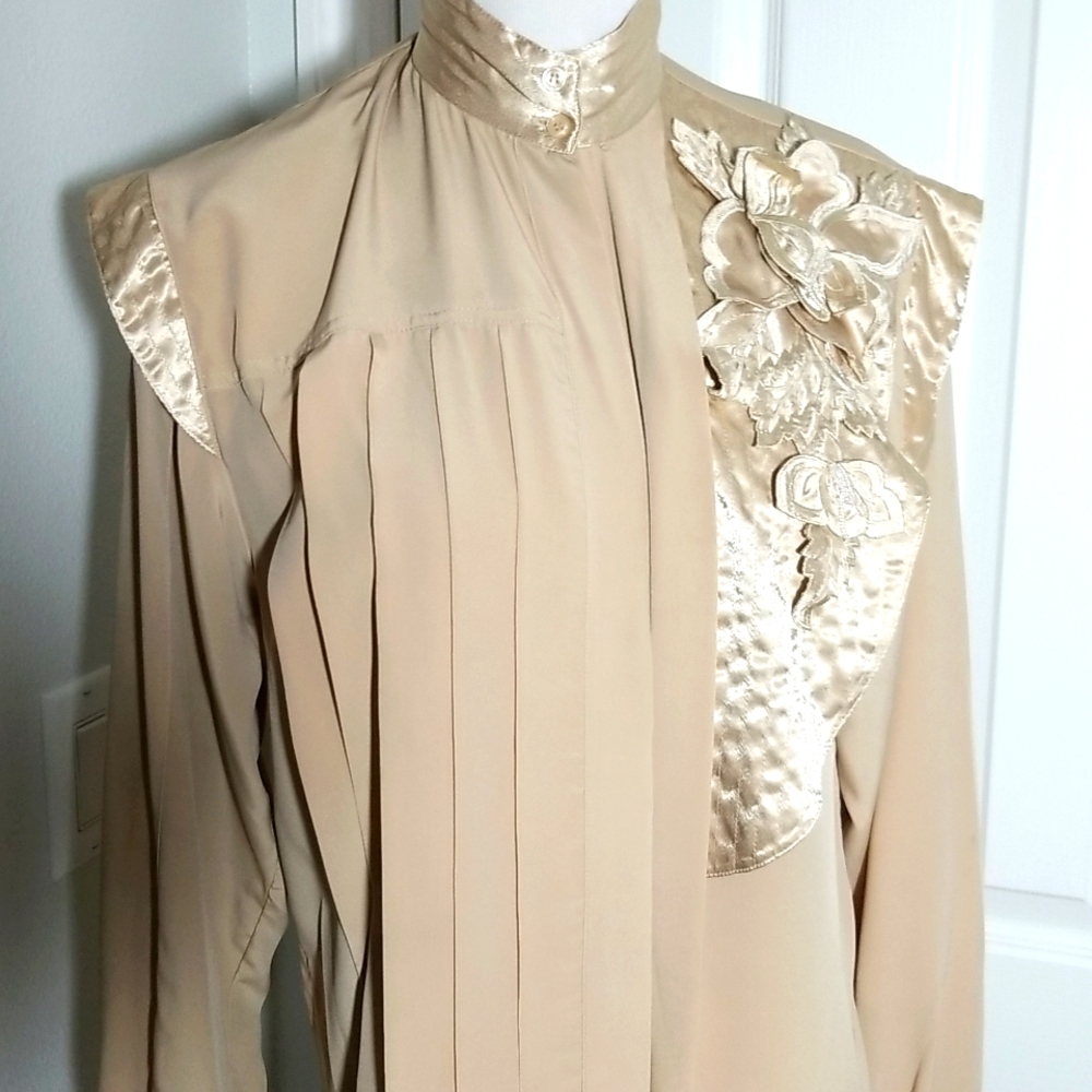 Lillie Rubin's Vintage Blouse 4 Beading on Applique
